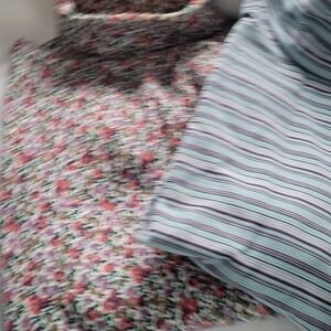 Eddie Bauer Floral and Striped Women's Long Sleeve Tops - Multicolor